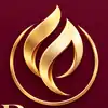 Prayer & Fire golden flame logo
