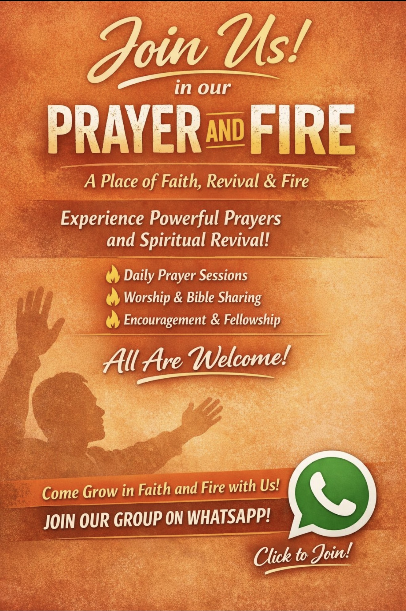 Prayer and Fire invitation