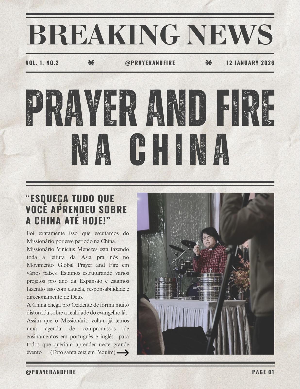 Prayer and Fire international update
